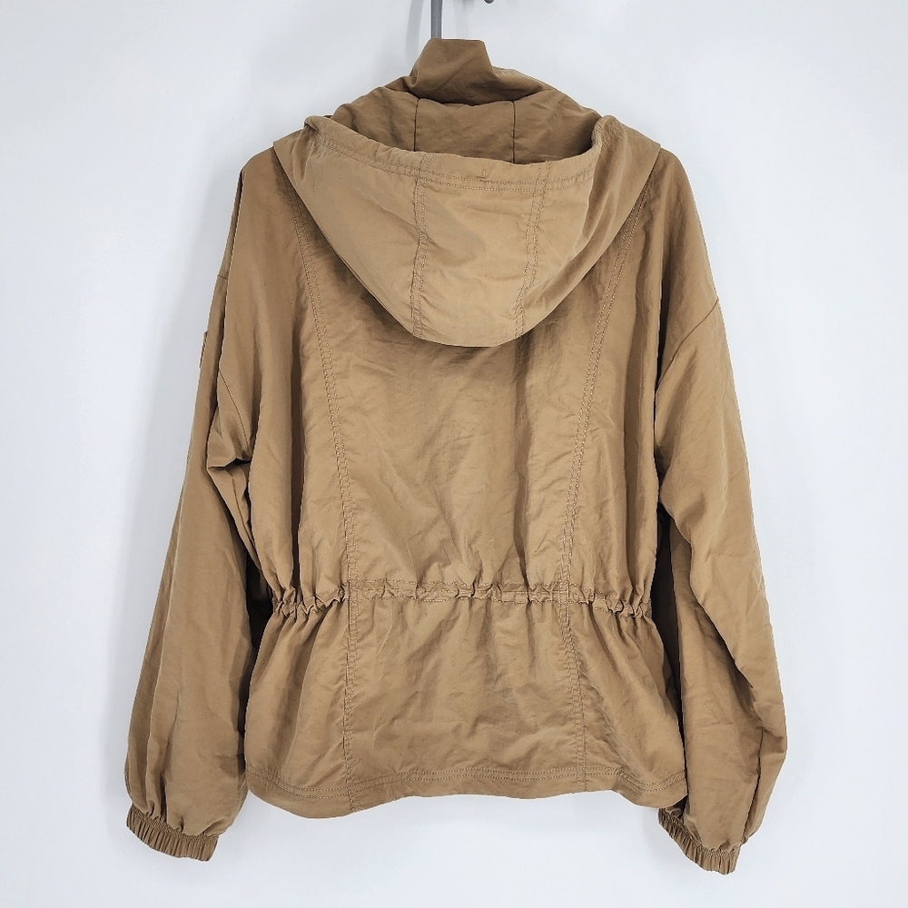 Calia NWT Hooded Windbreaker Pullover Tan - Picture 6 of 8